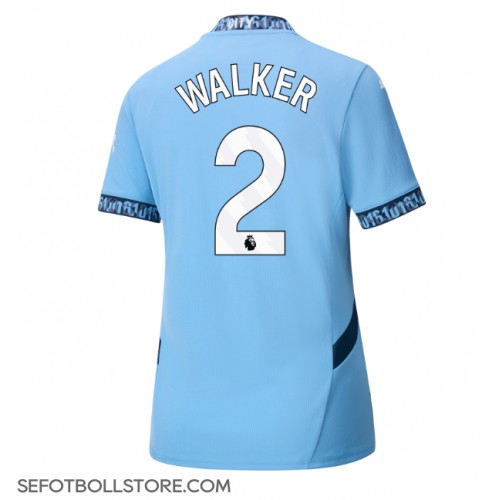 Manchester City Kyle Walker #2 Replika Hemmatröja Dam 2024-25 Kortärmad